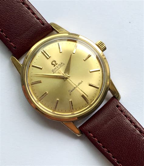 omega seamaster watch gold|gold Omega Seamaster watch vintage.